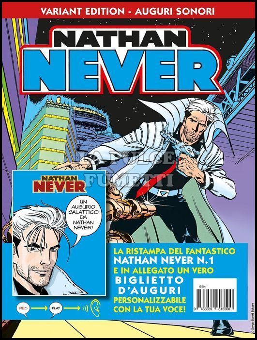 LIBRI NATHAN NEVER #     1 - NATHAN NEVER 1: AGENTE SPECIALE ALFA - VARIANT EDITION AUGURI SONORI